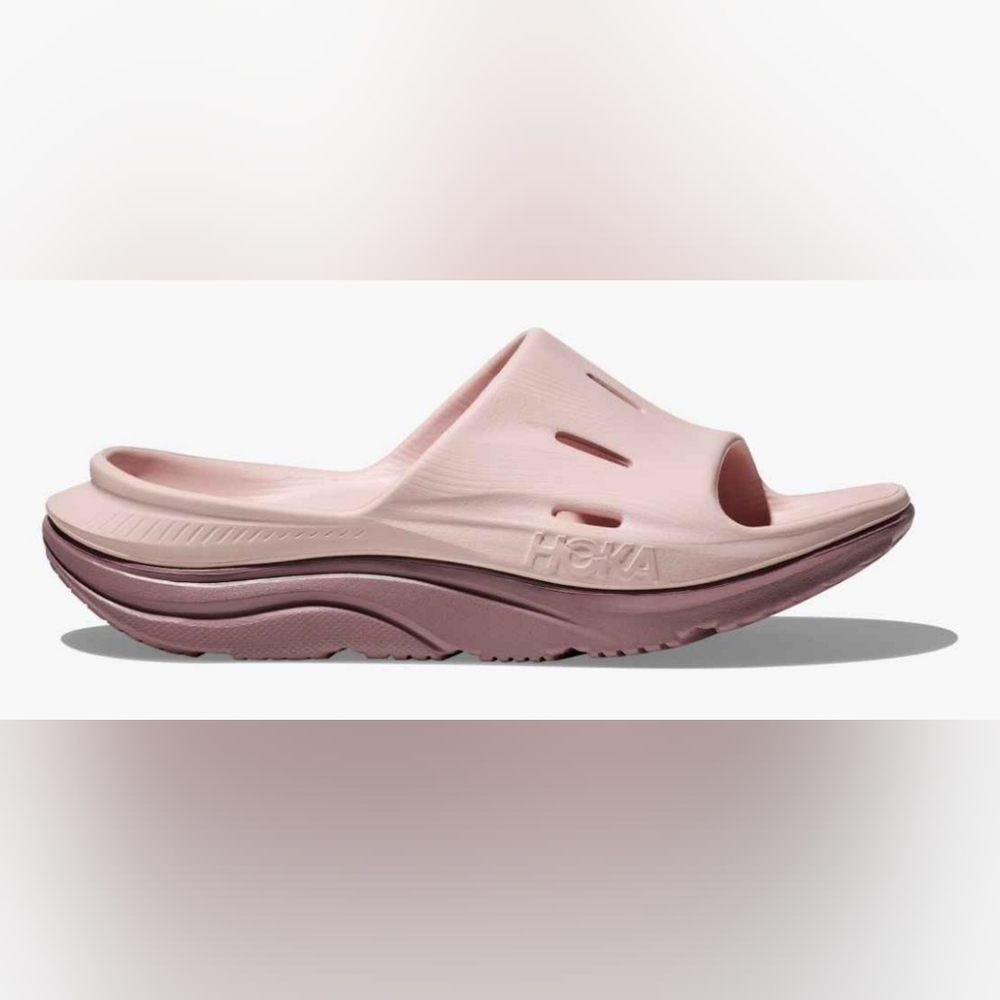 HOKA ORA Recovery 3 pale mauve wistful mauve Slides size 13 Women 11 Men new - Picture 2 of 6